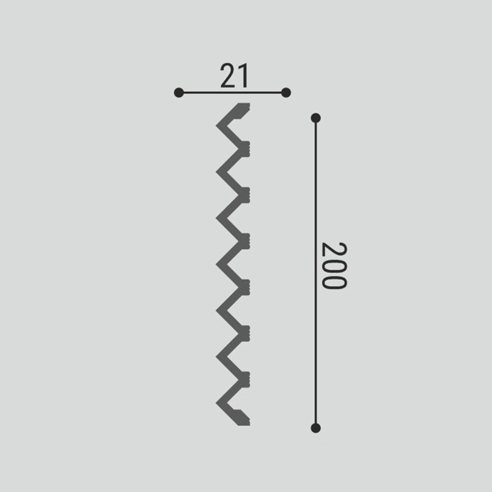 Стеновая панель под покраску Bello Deco СП 11/3 3000×200×21